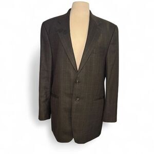 Lauren Ralph Lauren 100% Wool Sport Coat 44L Brown Houndstooth Checked Canada